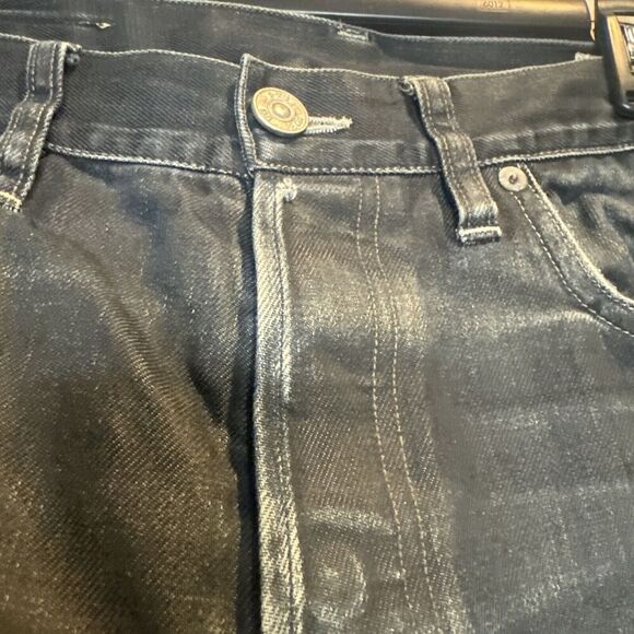 G-STAR RAW 3301 Men’s BLACK/GRAY Slightly Distressed Straight Leg Jeans 36 X 34 - Picture 5 of 15